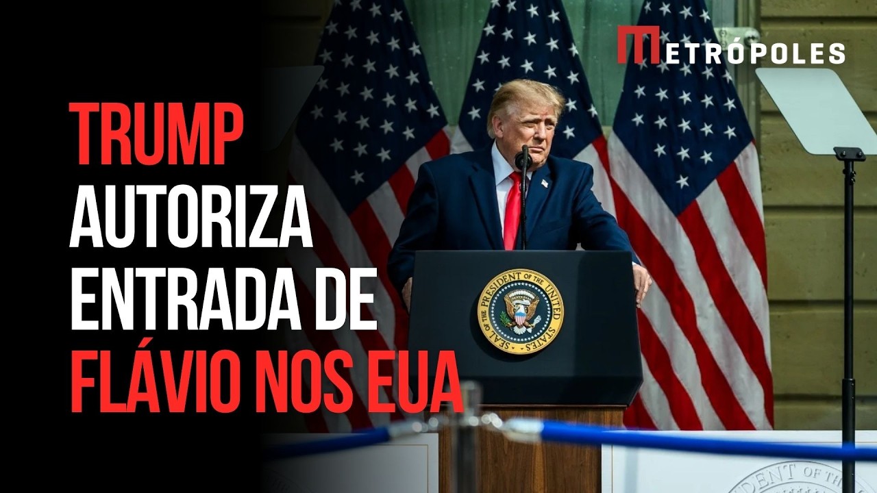 Trump confirma que aprovou ida de Flavio aos EUA e diz que senador estava na Argentina