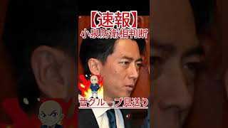 菅グループ見送り 小泉防衛相判断