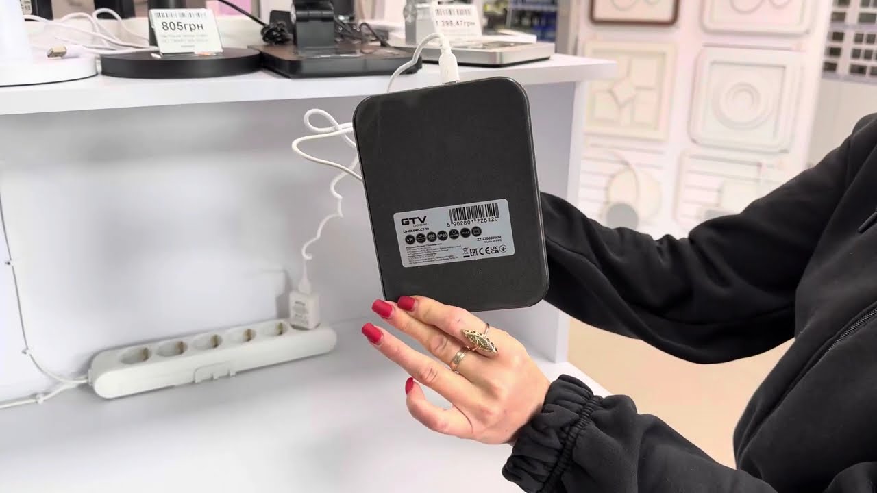 Настольная лампа с индукционной зарядкой GTV IZUKA LED 6W CCT черная (power bank) LB-IZK6WCCT-10