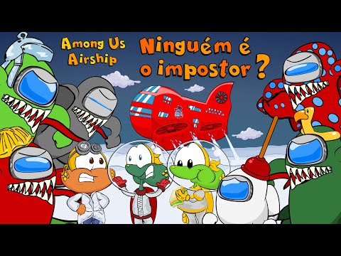 Sapo Brothers in Among Us Cartoon Airship: No One is the Imposter! New Map!