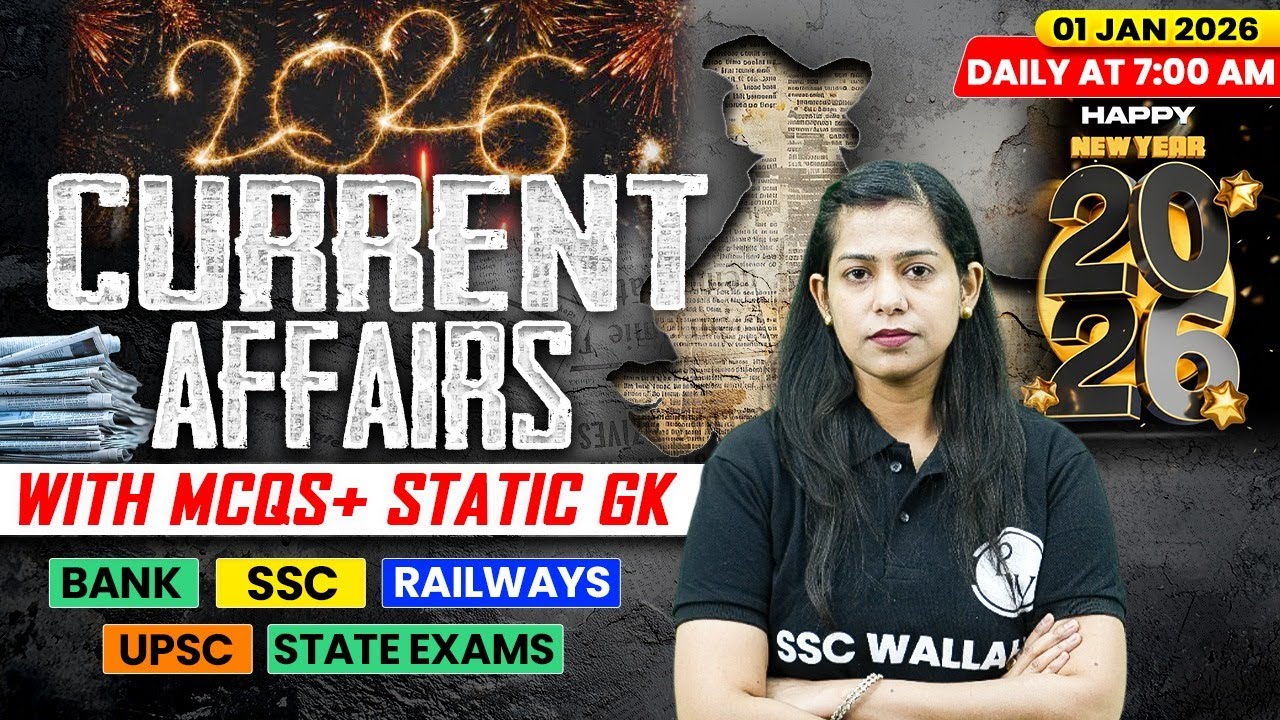 Current Affairs Today | 01 January Current Affairs 2025 | Daily Current Affairs | By Krati Mam