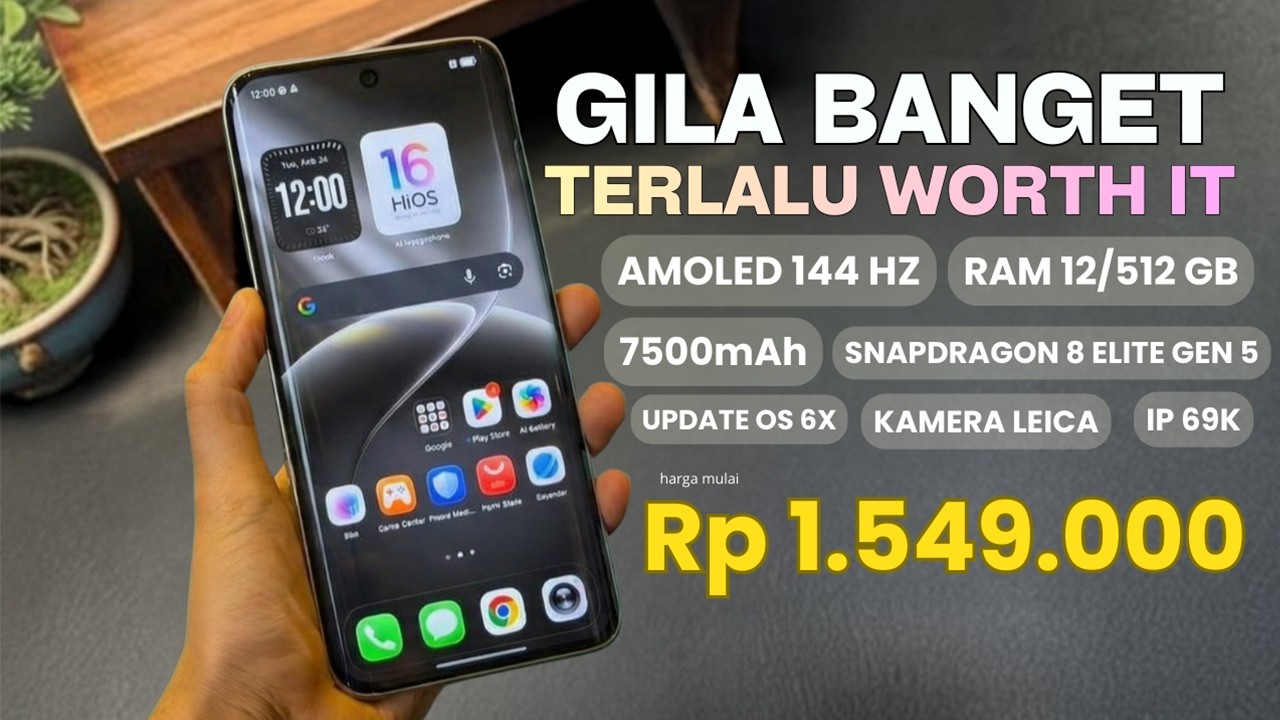 GAK ADA LAWAN‼️RAM 12/512GB, 7500MAH, LEICA | HP TERBAIK  FEBRUARI 2026