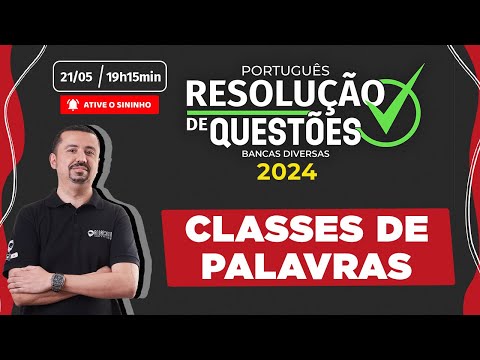Questões de CLASSES DE PALAVRAS para DIVERSAS BANCAS | Português para concursos - Professor Andresan