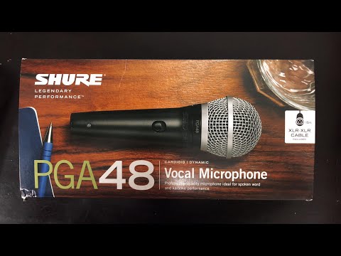 Shure PGA48-XLR-E mikrofonas video
