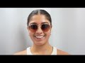 Woman Model Wearing Ray Ban Hexagonal RB3548N 9069A5 Sunglasses