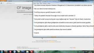 CF İmage Host 1.4.2 Kurulum Videosu