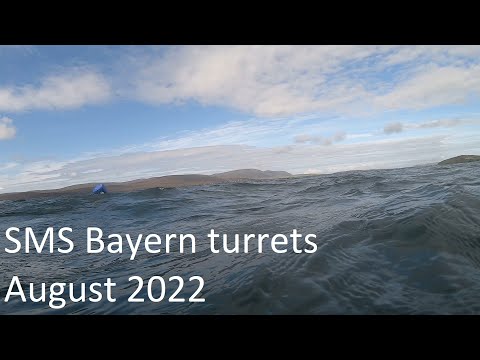 Scapa Flow diving - SMS Bayern gun turrets August 2022