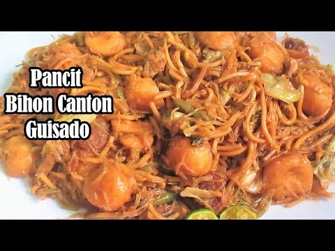 Pancit Bihon Canton Guisado Recipe (Filipino Noodle Dish) Video