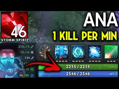 Powerfully 46 Charge Bloodstone Storm Spirit by Ana 7.06 Dota 2