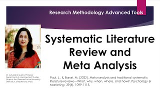 Systematic Literature Review and Meta Analysis(literature review)(quantitative analysis)