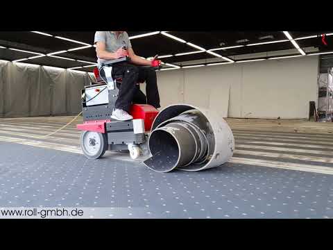 2 Lagen Teppichboden entfernen mit dem ROLL Aufsitzstripper RO-1.1