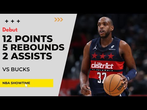 Khris Middleton Wizards Debut 12 Points, 5 Rebs vs Bucks - Feb 21, 2025 I 2024/25 season