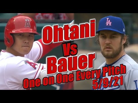 Shohei Ohtani Vs Trevor Bauer - Every Pitch One On One - Angels vs Dodgers 5/9/21 大谷 翔平