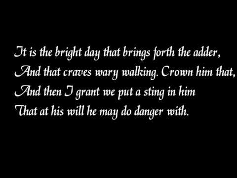 Brutus' Orchard Monologue, Julius Caesar in Original Pronunciation