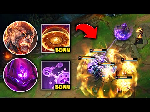 WE RAN THE MAXIMUM BURN COMP AND ERASED HEALTHBARS! (ft. Jolt3d) - League of Legends