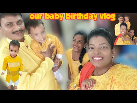 Our baby Akarsh Birthday Vlog || Temple visit || Birthday Decoration 🥳