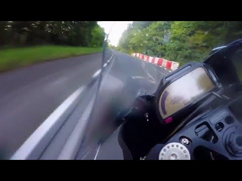 BMW HP4 Race with motorcycle racer Peter Hickman sprint through the legendary #IsleofMan TT track