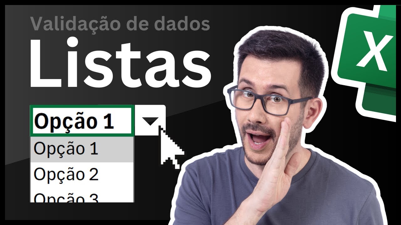 Como criar Lista Suspensa no Excel - Validação de Dados