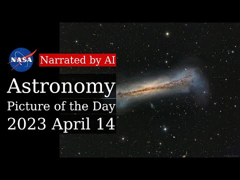 APOD: 2023-04-14 - Portrait of NGC 3628 (Narrated by Brian)