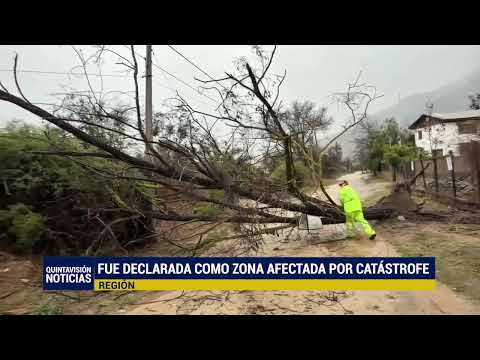 Gobierno declaró a la Región de Valparaíso como zona afectada por catástrofe tras el sistema frontal