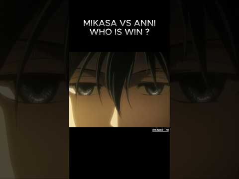 MIKASA VS ANNI WHO IS WIN TYPING ☠️🚨.#viral #attackontitan #anime #aot