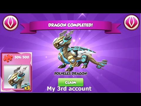 Got Ancient Polveles Dragon in 3rd Account-Dragon Mania Legends | Nedertohl Ancient Event | DML