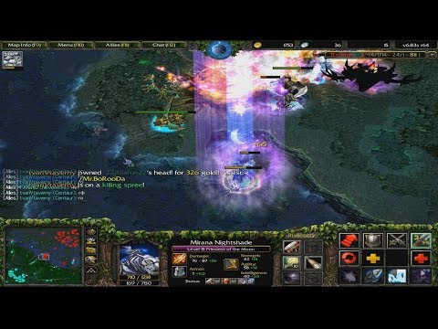 DOTA 1 - Mirana ARROW (SUPPORT GAMEPLAY)
