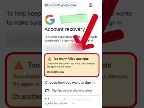 Too many failed attempts Gmail Recovery Problem Solved 💯Working ✅ Recover Google Account @AppFixi