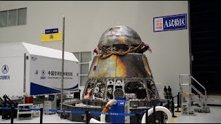 Return Capsule of China's Experimental Manned Spaceship Opened