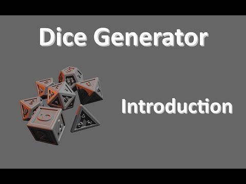 Dice Generator Introduction