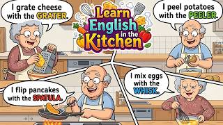 Learn English in the Kitchen 🍳 | Daily Sentences for Beginners (Easy & Practical!) 🗣️✨