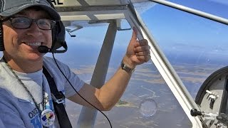 preview picture of video 'Flying the One Week Wonder airplane from Cedar Key airport (Florida)'