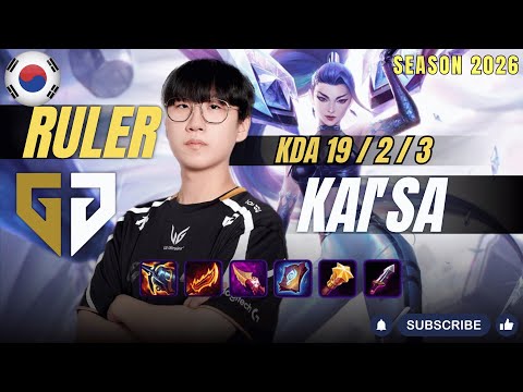 GEN Ruler KAI'SA vs EZREAL ADC - Patch 26.1 KR Ranked | lolrec