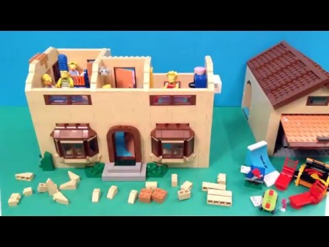 LEGO The Simpsons House. 71006. Time Lapse Movie.