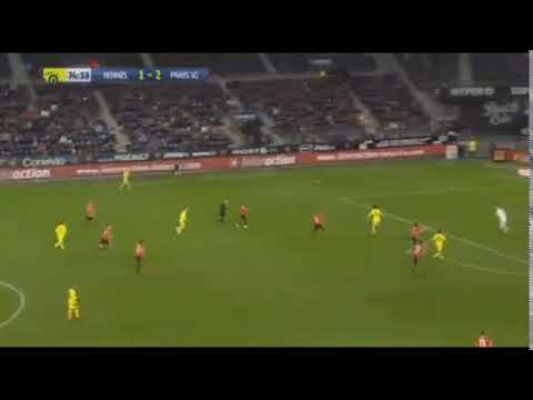 Cavani gol for Rennes vs PSG 1-3