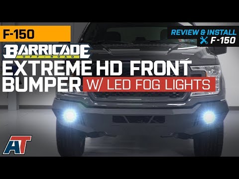2018 F150 Barricade Extreme HD Front Bumper w/ LED Fog Lights Review & Install