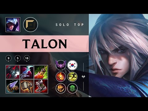 Talon Top vs Riven - KR Master Patch 25.22
