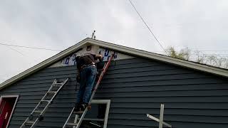 Siding on the garage part 2