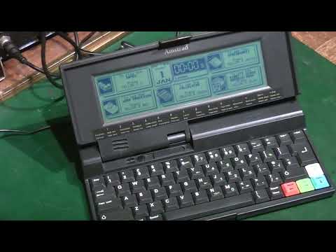 Amstrad Notebook NC200 1ST Power up and mess about