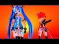 MMD kiss me (miku, teto ) 