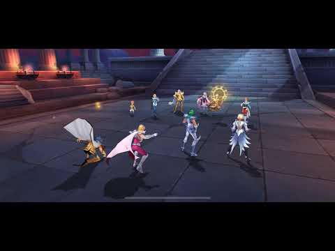 My team frozen vs arayashiki shaka team (easy win) in saint seiya Awakening kotz