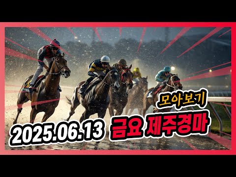 2025년 6월 13일 금요 제주경마 전체경주 모아보기