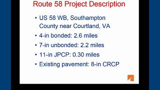 VDOT’s Experience with Performance Specifications