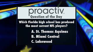 thumbnail: ProActiv Question of the Day: College Football Awards and TCU Players