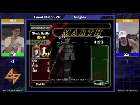 Event Match 26: Mk.II (Puff) vs Stango (Marth) - Pools