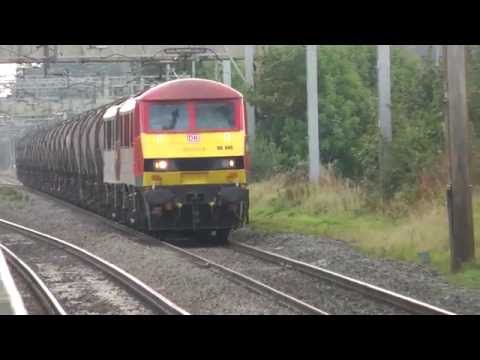 90040+035,nb Dollands Moor Irvine China Clay tanks throu P3,5,10,16