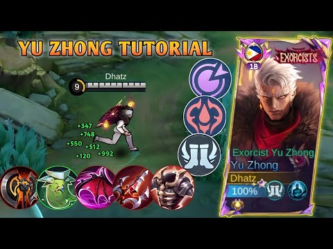 YU ZHONG FULL TUTORIAL BUILD & EMBLEM FOR RANKING UP FASTER! (100% guide & tips)