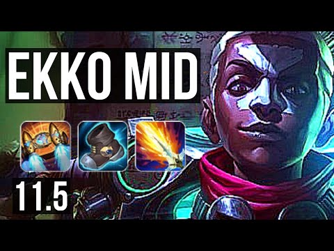 EKKO vs SERAPHINE (MID) | 4/0/6, 1600+ games, 900K mastery | KR Master | v11.5