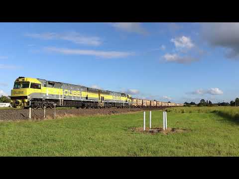 Qube Logistics Steel Train at Casino NSW 02-01-2022