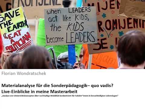 Materialanalyse im Bereich Politikwissenschaften und Sonderpädagogik - Florian Wondratschek